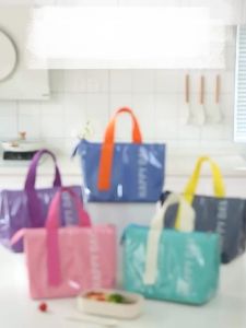 Lunch Bag Insulated Fashion Insulation Pack Aluminum Foil Camping Picnic Bento Lunch Handbag Waterproof Bento