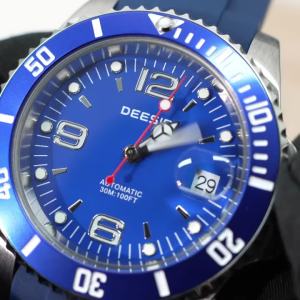 DEESIO Luxury Fashion Mens Fully Automatic Mechanical Wristwatch Stainless Steel Case Date Display Top Choice for Mens Gifts