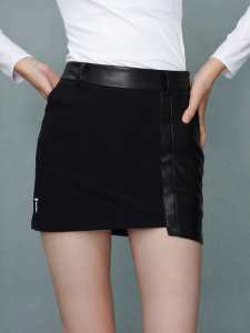 EUROPEAN TOUR | Slimming Contrast Panel Golf Skirt