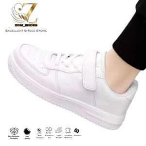 ZDM Sneakers 36-40 Cassual Pria & wanita Hitam Putih FREE BOX