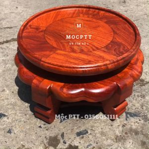 Kỷ váy Đôn váy Đế bát hương gỗ hương đá kích thước mặt từ 12 đến 32 cm