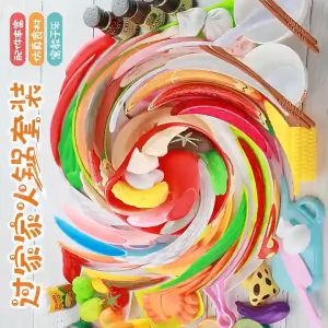 Hot Pot Food Toy Set Kids Pretend Play Set Cooking Kitchen Playset Mainan Budak Perempuan Mainan Masak