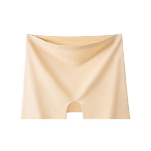 miiow | Ice Silk Seamless Thin Womens Safety Pants High Waist Bottoming Shorts No Roll Edge Two-In-One Modest Nylon Underwear