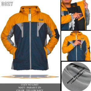 JAKET PRIA COZY NO LIMIT AMAZING DISTRO DALAMAN POLAR TEBAL TASLAN WATERPROOF M L XL XXL