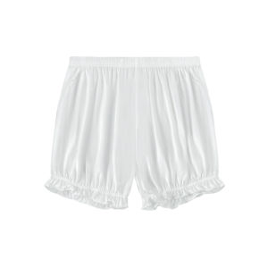 Womens Safety Pants Summer Thin Pumpkin Lantern Bottoms Anti-Light Walking Briefs High Waist Sweet Style Solid Color