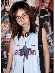 SHUQINGLAI | Stylish Niche Loose Cotton Tank Top for Women