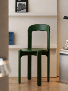 XIANGNANSONG | Retro Real Wood Compact Elegant Dining Chair