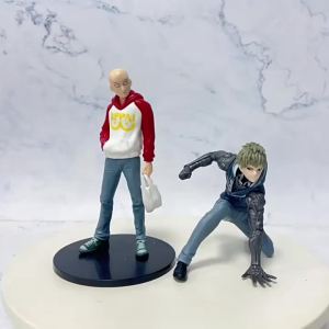 Bandai | Anime ONE PUNCH-MAN Figure Saitama Genos Tatsumaki Standing Figure Toy Pvc Model Anime Peripherals Collection Desktop Ornaments