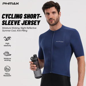 X-Tiger | PHMAX Mens Cycling Jersey Summer Solid Color Breathable Short Sleeve Cycling Clothes MTB Road Bike Bicycle Cycling Jersey