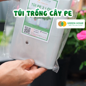 10 Túi Trồng Cây GreenHome PE 2 Lớp 18x36CM Chống UV Tiện Lợi Độ Bền 15 Năm Trồng Rau Hoa