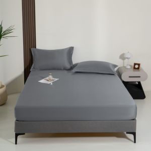 SUNLIGHT HOME Ga Giường làm mát bằng đá Ga Trải Giường màu trơn ga trải nệm thoáng khí