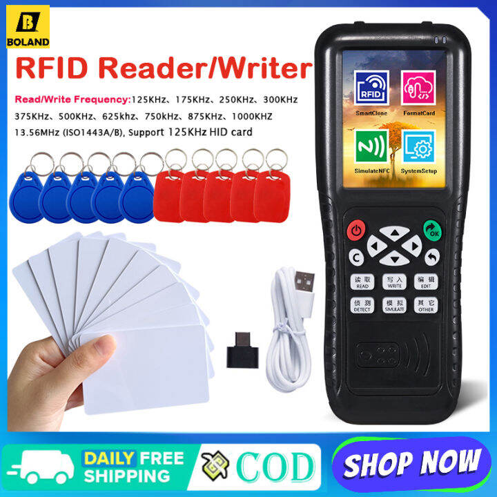 Boland Rfid Reader Writer Frequencies Access Card Duplicator Nfc Copier Smart Card Programmer