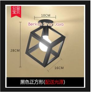 Lampu plafon vintage Mini  desain seri retro decor kafe teras balkon Murah