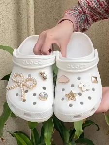 Metal jibbitz cross charms Shoe Buckle Star Moon Legend Chain Diamond Alloy Fashion Shoes Accessories