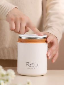 Bình cách nhiệt bằng thép không gỉ 304 520ml Ly đựng súp nhỏ có nắp đậy Cốc ăn trưa Cốc đựng sữa ngoài trời