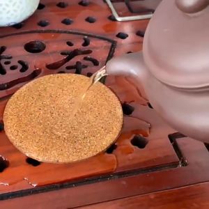 Heat Trivet Cork Coaster Round RoundResistance Diameter 97mm Coffee Tea Drinks Dining Pelapik Cawan Pad 圆边防烫垫