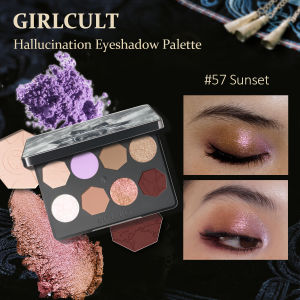 GIRLCULT | Bảng Phấn Mắt Girlcult Hallucination 8 Màu Chất Phấn Mịn Như Lụa Lì Và Nhũ Ít Bám Phấn Kích Thước Đầy Đủ