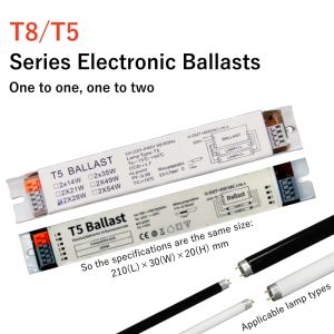 T5/T8 AC 220-240V Wide Voltage Electronic Ballast for Efficient Instantaneous Starting for Supermarket/Office/Household Lighting