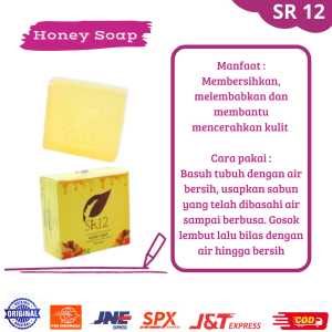 sabun madu honey soap SR12 herbal wajah tubuh pelembab kasar kering BPOM pemutih pencerah
