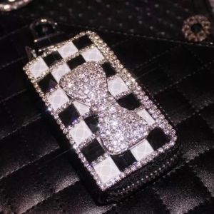 Dompet STNK kunci mobil/motor crown bunga | Dompet gantungan kunci mobil