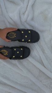 GEVANI FASHION - SANDAL WEDGES WANITA KOMI PIRAMID HAK 5 CM BM 512