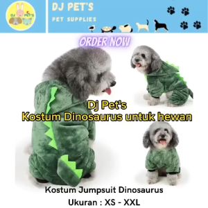 Baju anjing dan baju kucing jumpsuit dinosaurus kostum hewan PET3050