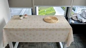 New European Pastoral Tablecloth: PVC Table Cloth Waterproof & Oil-proof Table Cover for 2/4/6 Seats