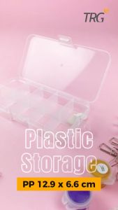 TRG Plastic Storage Box PP 10 Sekat 12.9 x 6.6 SB-38 - Tempat Penyimpanan Kotak Plastik Kecil Serbaguna 129 x 66 cm TRG