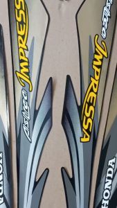 Striping Stiker Polet list motor honda astrea grand impressa 1997 1998 hitam abu silver list body standar