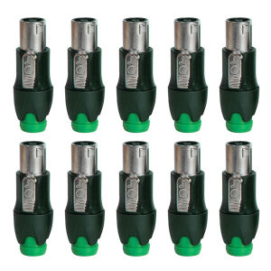 Metal Speakon NL4FC 4 Pin Male Plug Audio Power Amplifier Speaker Cable Connector Ohmic Stage Solder-free Wire Accessory