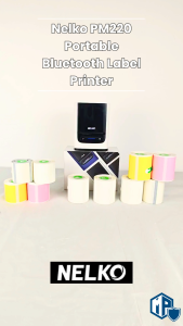 NELKO PM220 Portable Bluetooth Label Maker | Wireless Bluetooth Thermal Label Maker｜Name Sticker｜Custom Sticker
