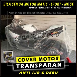 Sarung Cover Motor Selimut Tutup Vario 6b Vespa Beat Nmax Xmax Pcx Mio Aerox Scoopy Fino Freego Lexi Soul Xride Adv Matic Vega Satria Jupiter Supra Rx King Mt15 Xsr Bebek Sepeda Waterproff 6b