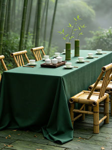 AKS | Waterproof Sunscreen Stylish Luxurious Long Rectangle Tablecloth