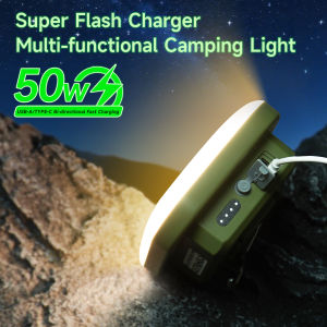 MOSLIGHTING Camping Lantern USB and Type C Fast Charging Protable Flashlight LED Tent Lights with Magnet Repair Emergency Lights