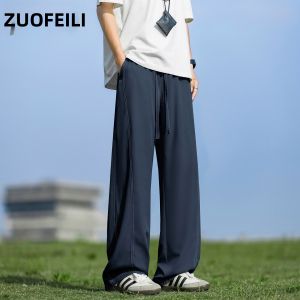 ZUOFEILI | Cooling Cleanfit Loose Straight Leg Casual Trousers