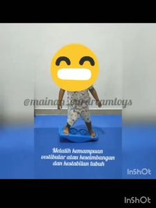 Balancing board multifunction / mainan terapi sensori integrasi papan keseimbangan / rocking seesaw