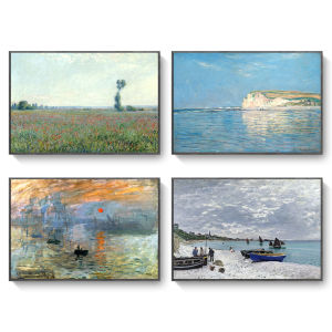 Modern Minimalist Decorative Wall Art Oil Print With Inner Frame