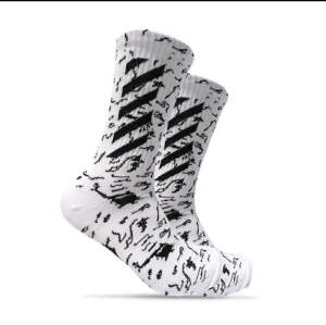 Kaos kaki Old scholl panjang Motif Morat maret Janda Pirang Teball Pria Wanita Dewasa Hitam putih