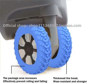 Upgraded Thickened Luggage Wheel Protection Cover Silent Wear-resistant Universal Wheel Repair Set for Suitcase And Carry-on Bag