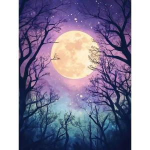 500 1000 1200 2000pcs Jigsaw Puzzle Moon Tree Scenery Night Landscape For Adults Brain Teaser Family Game Gift