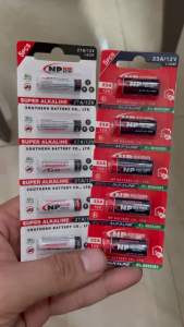 Pin A23 - A27 Hãng NP 12V Sử Dụng Máy Đo Huyết Áp Cửa Cuốn Smartkey Remote Xe Thiết Bị Báo Động Cảm Biến