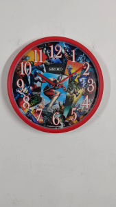 100% ORIGINAL SEIKO Quartz Limited Edition Ultraman Analogue Wall Clock QHA902 [Jam Dinding]