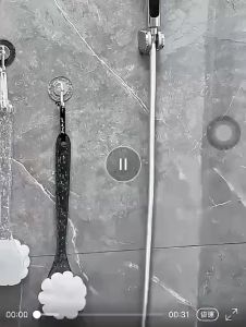 Cây tắm trà lưng 2in1 chất liệu nhựa acylic hoạ tiết vân sóng sang trọng 40cm