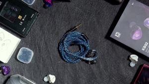 KBEAR JunTian Chord Classic Black Headphone Cable 5N Single Crystal Copper Silver-plated HiFi Earphone Upgrade Cable Audio Cable