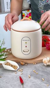 1.2L Mini Rice Cooker Automatic Small Electric Non-Stick Multifunction One-Touch Cooking Porridge With Pot And Steamer