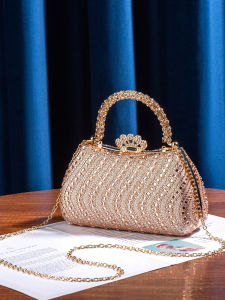 MEIFEI | Elegant Evening Clutch with Full Diamond Embellishment