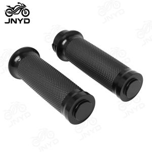 JNYD Motorcycle Universal 1"25mm Handle Bar Hand Grips Black For Harley Touring Road King Dyna VRSC Sportster XL 883 1200