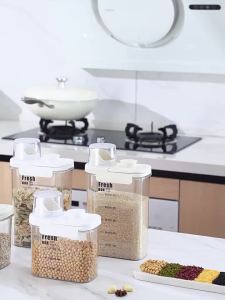 MAYANG KARYA 1600/2800mL Kitchen Storage Rice Dispenser Storage Box Food Dispensers Pet Contianer