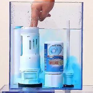 马桶清洁剂自动洁厕灵 Automatic Toilet Cleaner Deodorant Blue Bubble 350ml 强力去污蓝泡泡液去异味厕所除臭神器