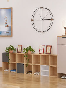 For Home Simple Bookshelf Grid Cabinet Floor Display Cabinet Kids Reading Book Shelf Bookcase with Door Storage Cabinet